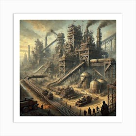 Iron Commonwealth Resource Extraction Plants Art Print