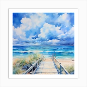 AI Seabreeze Sonata Art Print