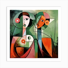 Two Women Art Print