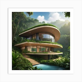 House In The Jungle Art Print