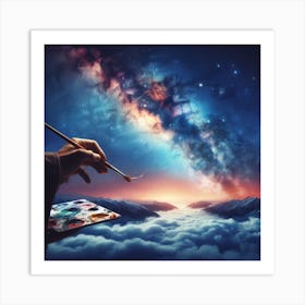 Painting a Milky Way Art Print