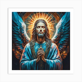 Jesus Praying Art Print