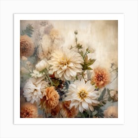 Fa Vintage Floral 44 Art Print