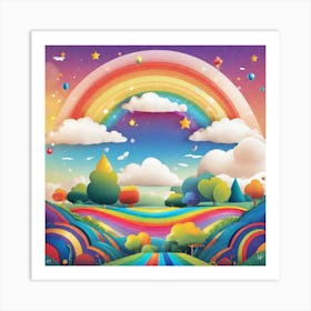 Rainbow In The Sky 9 Art Print