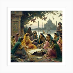 Women Of India Art Print