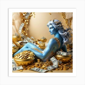 Gold and money attraction 2 Art Print