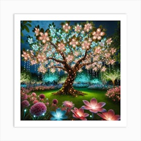 Lighted Tree Art Print