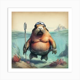 Walrus 13 Art Print