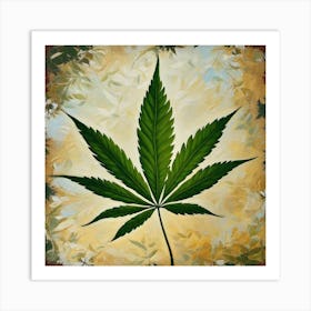 Marijuana Leaf 5 Art Print