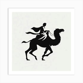 A man riding a camel 8 Art Print