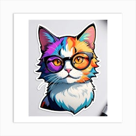 Elegant cat Art Print