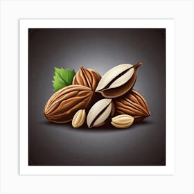 Nuts As A Logo (31) Art Print