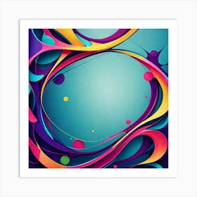 Abstract Swirls Art Print