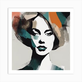 Abstract Of A Woman 2 Art Print