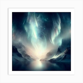 An ethereal and dreamlike depiction of the Northern Lights.2 Art Print