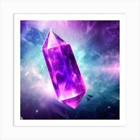 Purple Crystal 1 Art Print