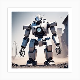 Robot Ai At War (32) Art Print