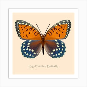 Butterfly Regal Fritillary Art Print