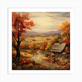 Autumn In The Country Art Print