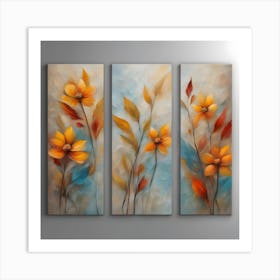 Abstract Flower Painting 1 Art Print