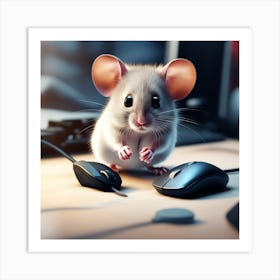 Mouse Hd Wallpaper Art Print