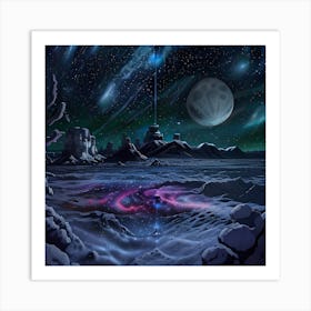 Space Landscape 4 Art Print