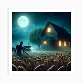 Tree creature in the field 2 Art Print