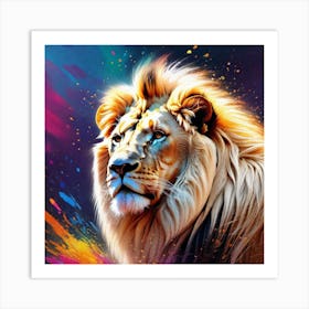 Lion Painting 94 Art Print