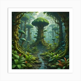 Mystic Canopy: Nature’s Enchantment Art Print