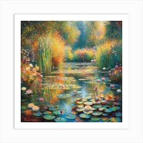 Lily Pond 2 Art Print