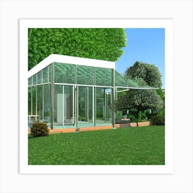 Glass House 4 Art Print