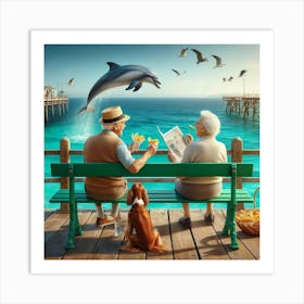 Day At The Seaside 1 Art Print