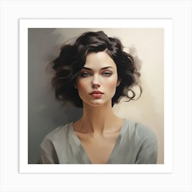 Portrait Of A Woman 1 Art Print