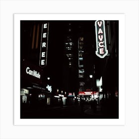 Night In New York City Art Print