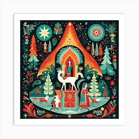 Nativity Scene 2 Art Print