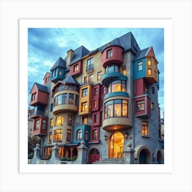 House of weird architecture Art Print