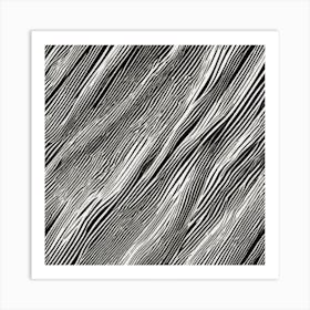 Abstract Black And White Pattern Art Print