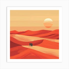 Desert Landscape, Desert Landscape Painting, Desert Landscape Painting, Desert Landscape Painting Art Print