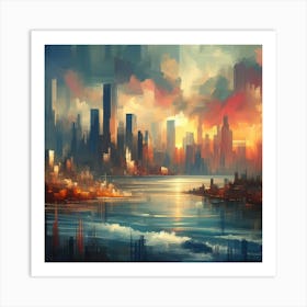 Abstract Horizons 20 Art Print