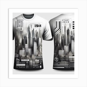 Urban City Skyline Art Print