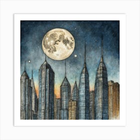 Philadelphia Skyline Art Print