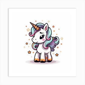 Cute Unicorn 475 Art Print