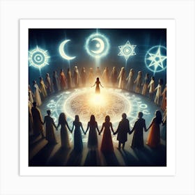 Circle Of Light 2 Art Print