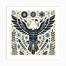 Scandinavian style, Eagle 1 Art Print