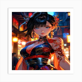 Chinese Girl 3 Art Print