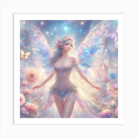 Fairy In The Garden 1 Art Print