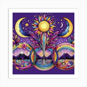 Psychedelic Painting 12 Art Print