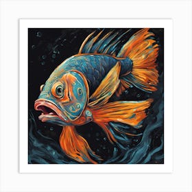 Fish In The Water Art Print