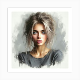 Portrait Of A Girl 13 Art Print