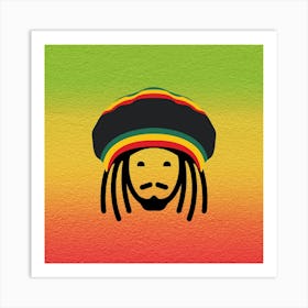Reggae Africa Lion Jewish Desert Art Print